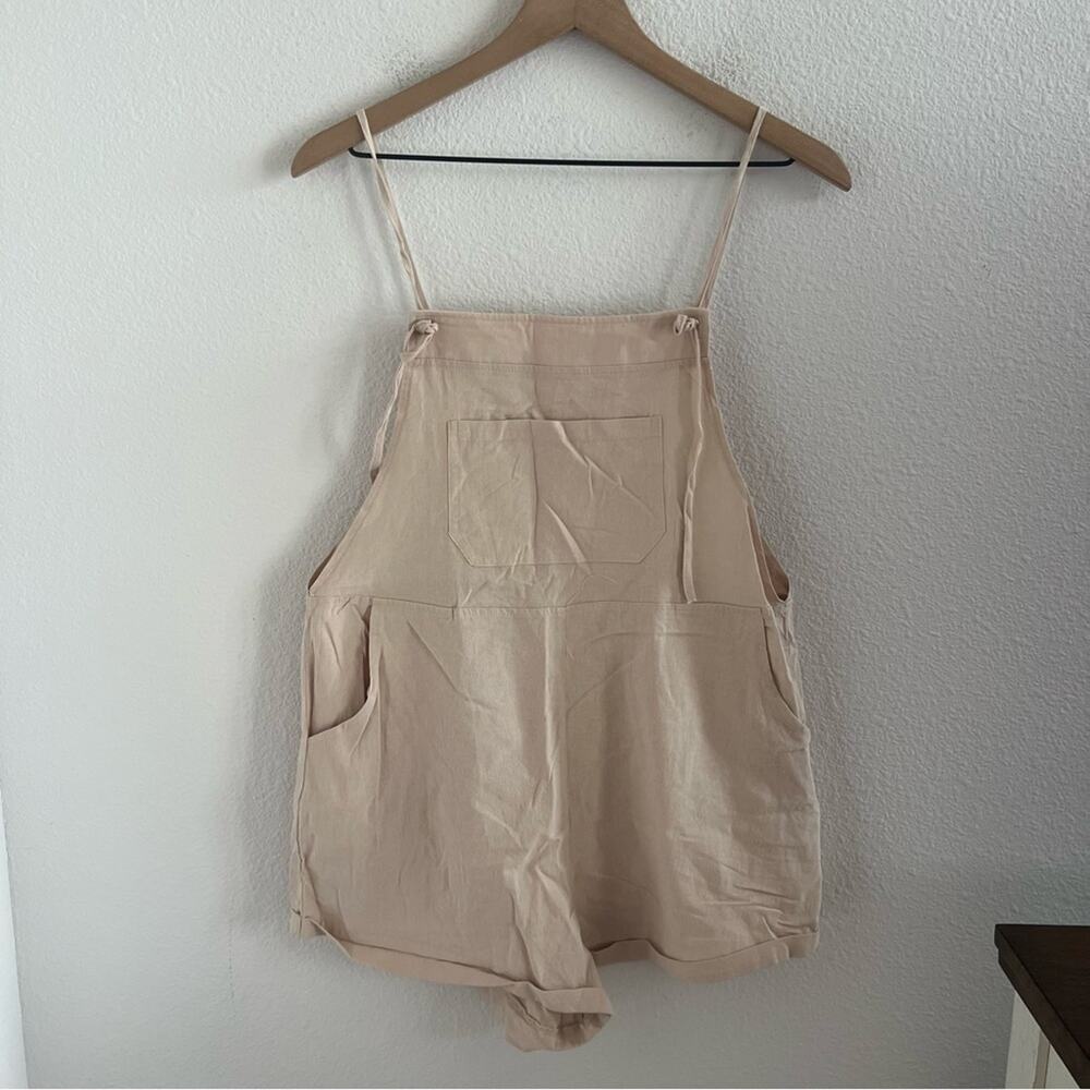 NWT Cupshe Neutral Overall Playsuit Romper Cover Up Small